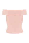 Women's top pink Zimmermann - 74% viscose, 24% polyamide, 2% elastane. Country of manufacture: Italy. Care: specialized cleaning - photo 6