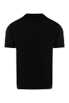 Men's black cotton T-shirt Kiton - Decor: brand slogan. Composition: 100% cotton. Country of manufacture: Italy. Care: specialized cleaning - photo 6