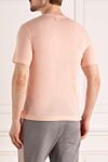 Pink cotton T-shirt for men Kiton - Composition: 100% cotton. Country of manufacture: Italy. Care: specialized cleaning - photo 4