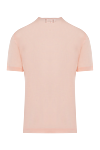 Pink cotton T-shirt for men Kiton - Composition: 100% cotton. Country of manufacture: Italy. Care: specialized cleaning - photo 6