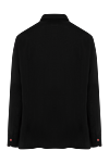 Men's black linen shirt Kiton - Composition: 100% linen. Clasp: buttons. Country of manufacture: Italy. Care: specialized cleaning - photo 6