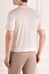 Men's white cotton T-shirt Kiton - Composition: 100% cotton. Country of manufacture: Italy. Care: specialized cleaning - photo 4