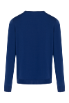 Blue cotton fine knit crew neck jumper (markdown) Svevo - 100% cotton. Country of manufacture: Italy. Care: specialized cleaning - photo 6