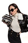 Женский гольф шерстяной белый с логотипом Balmain - рельефный логотип бренда. 100% шерсть. Страна производитель: Франция. Уход: специализированная чистка - фото 8