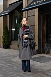 Brunello Cucinelli Тренч из кашемира женский серый с поясом - 100% кашемир. пуговицы, пояс. два боковых кармана. Страна производитель: Италия. Уход: специализированная чистка - фото 7