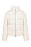 Peserico Women's white short jacket - 60% alpaca, 35% polyamide, 5% wool. Closure: zipper. two side pockets. Country of manufacture: Italy. Care: specialized cleaning - photo 1