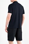 Navy Blue Slim Fit Polo Shirt with Compass Patch Stone Island - brand logo. 95% cotton. 5% elastane. Closure: buttons. Country of manufacture: Italy. Care: specialized cleaning - photo 4