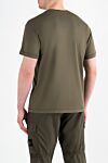 Зелена футболка крою з нашивкою-логотипом Compass Stone Island - логотип бренду. 100% бавовна. Країна виробник: Італія. Догляд: спеціалізоване чищення - фото 4