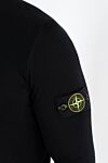 Stone Island Men's black wool jumper with logo - brand logo. 100% wool. Country of manufacture: Italy. Care: specialized cleaning - photo 5