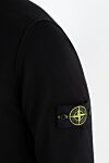 Stone Island Black cotton jumper for men - brand logo. 100% cotton. Country of manufacture: Italy. Care: specialized cleaning - photo 5