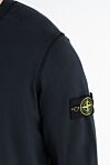 Stone Island Men's branded blue cotton sweatshirt with logo - brand logo. 100% cotton. Country of manufacture: Italy. Care: specialized cleaning - photo 5