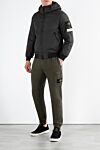 Men's gray jacket with hood and logo Stone Island - brand logo . hood. 100% polyamide. Closure: zipper. two side pockets. Country of manufacture: Italy. Care: specialized cleaning - photo 2