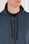 Tombolini Walking suit blue with hood - hood. 84% polyamide, 16% elastane. zipper, drawstring. Country of manufacture: Italy. Care: specialized cleaning - photo 5