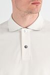 Stone Island Short sleeve polo shirt in crepe cotton jersey - brand logo. 100% cotton. Closure: buttons. Country of manufacture: Italy. Care: specialized cleaning - photo 5