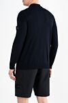 Long sleeve polo made of wool Lana men's blue with buttons Stone Island - 100% wool. Closure: buttons. Country of manufacture: Italy. Care: specialized cleaning - photo 4