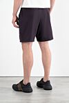 Burgundy cotton logo tie shorts Stone Island - brand logo. 100% cotton. Closure: drawstring zipper. two side pockets. Country of manufacture: Italy. Care: specialized cleaning - photo 4