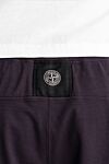 Stone Island Burgundy cotton logo tie shorts - brand logo. 100% cotton. Closure: drawstring zipper. two side pockets. Country of manufacture: Italy. Care: specialized cleaning - photo 5