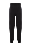 Мужские спортивные брюки чёрные с эластичным поясом Brunello Cucinelli - 93% хлопок, 7% полиамид. пояс на шнурке. два боковых кармана, два задних кармана. Страна производитель: Италия. Уход: специализированная чистка - фото 6