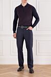 Corneliani Polo long sleeve - Country of manufacture: Italy. Care: specialized cleaning - photo 1
