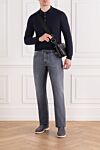 Corneliani Polo long sleeve - Country of manufacture: Italy. Care: specialized cleaning - photo 1
