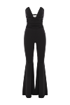Khela Voodoo Vixen Black Strapless Flared Jumpsuit - Decoration: deep V-neck. 80% polyester, 20% elastane. Fastener: belt, side zipper. Country of manufacture: Italy. Care: specialized cleaning - photo 1