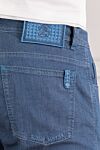 Scissor Scriptor Classic blue stretch denim jeans with branded patch - 95% cotton, 5% polyurethane. button, zipper. two side, two back, one pocket for small items. Country of manufacture: Italy. Care: specialized cleaning - photo 5