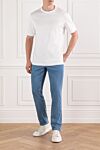Jacob Cohen men's cotton jeans with a neat stone wash and black patch Scissor Scriptor - 69% lyocell, 28% polyester, 3% polyurethane. button, zipper. two side, two back, one pocket for small items. Country of manufacture: Italy. Care: specialized cleaning - photo 2