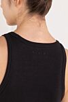 Alaia Women's bodysuit made of cotton and viscose in black with a tight fit - 48% cotton, 47% viscose, 5% elastane. Country of manufacture: Italy. Care: specialized cleaning - photo 5