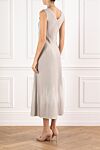 Gray dress made of fine knitwear with a shimmering effect D.Exterior - Decoration: Shimmer effect. 39% wool, 45% polyester, 9% polyamide, 7% polyamide. Country of manufacture: Italy. Care: specialized cleaning - photo 4