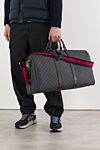 Large gray GG duffel bag Gucci - Decoration: GG Supreme signature fabric. 60% polyurethane, 20% cotton, 20% polyester. Dimensions: W 52 x H 33 x D 28 cm. Strap Length: Removable, adjustable fabric shoulder strap, 55 cm long. Closure: Zipper. Country of manufacture: Italy. Care: specialized cleaning - photo 2