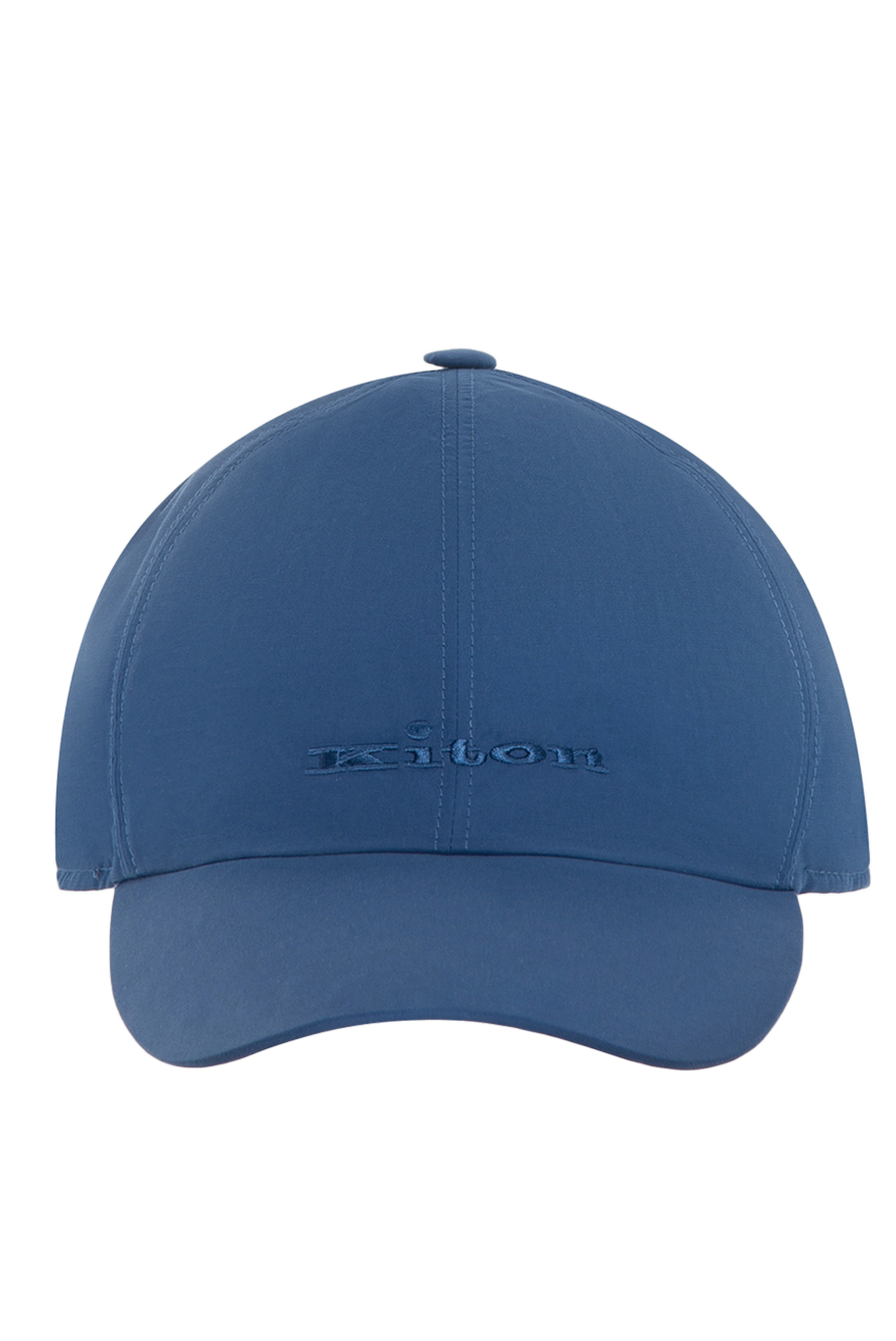 Kiton Cap made of cotton and nylon blue for men - 64% cotton, 36% nylon. Country of manufacture: Italy. Care: specialized cleaning - photo 1