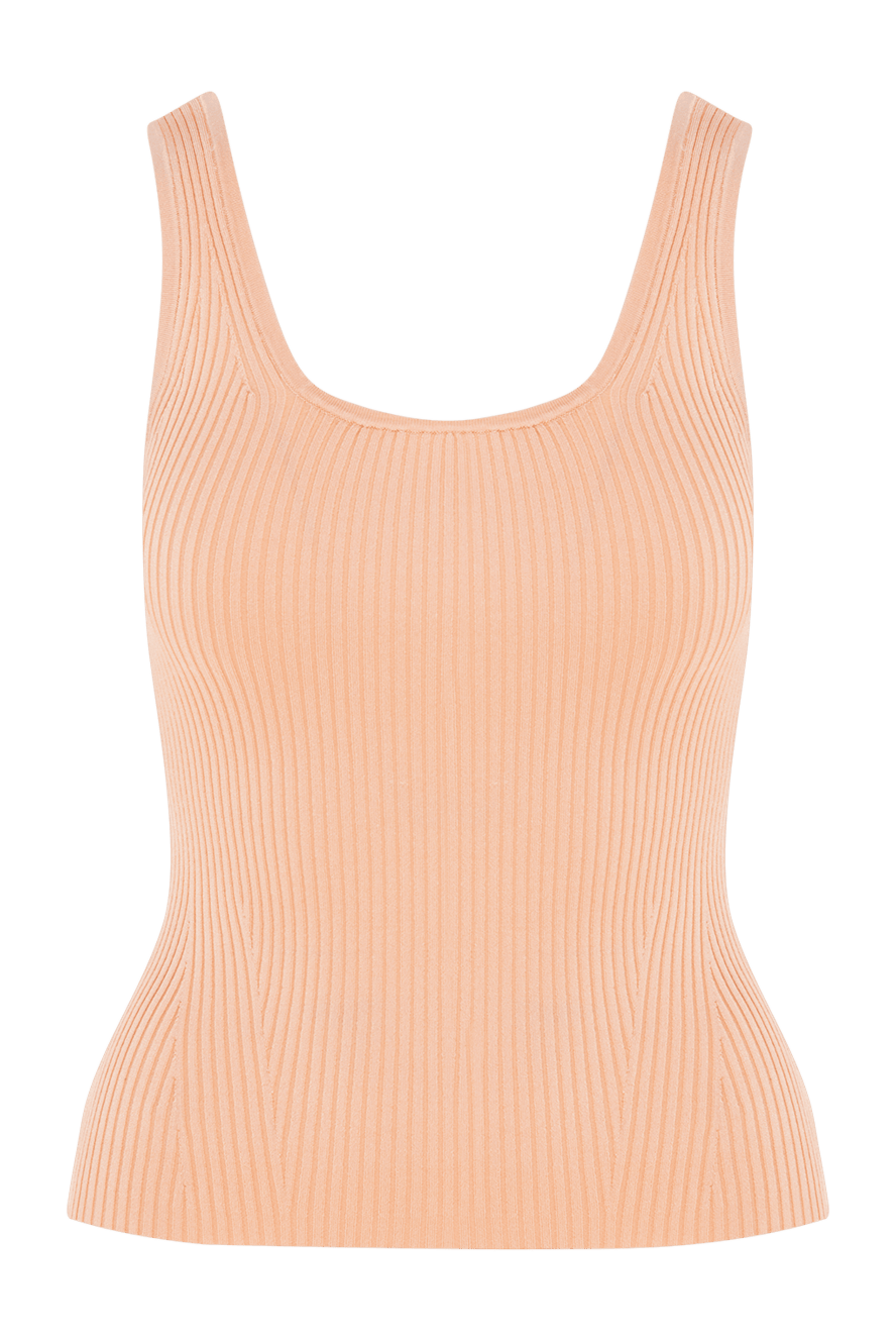 Zimmermann Women's top beige - 74% viscose, 24% polyamide, 2% elastane. Country of manufacture: Italy. Care: specialized cleaning - photo 1