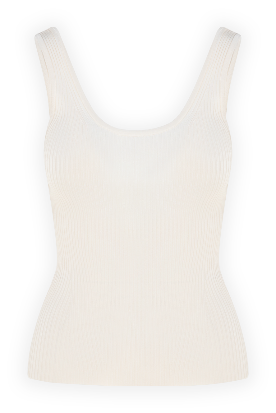 Zimmermann Women's top white - 76% viscose, 21% polyamide, 2% elastane. Country of manufacture: Italy. Care: specialized cleaning - photo 1