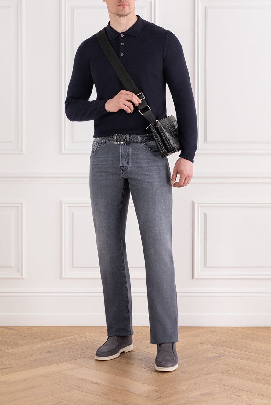 Corneliani Polo long sleeve - Country of manufacture: Italy. Care: specialized cleaning - photo 1