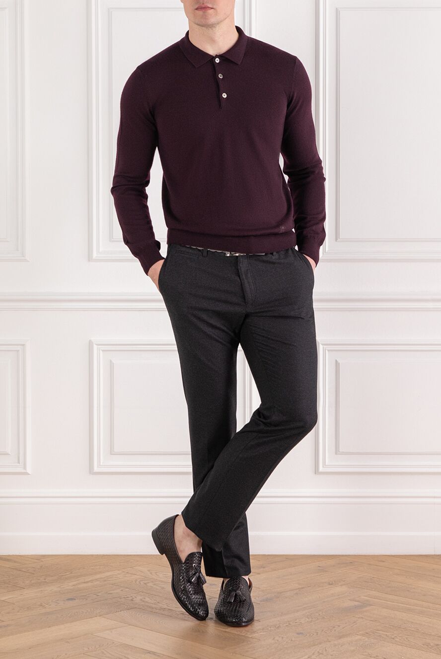 Corneliani Polo long sleeve - Country of manufacture: Italy. Care: specialized cleaning - photo 1