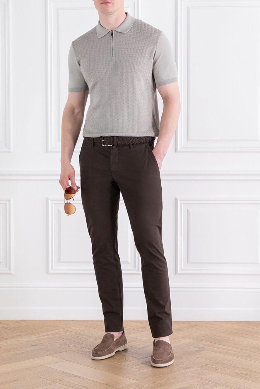Corneliani Polo short sleeve - Country of manufacture: Italy. Care: specialized cleaning - photo 1