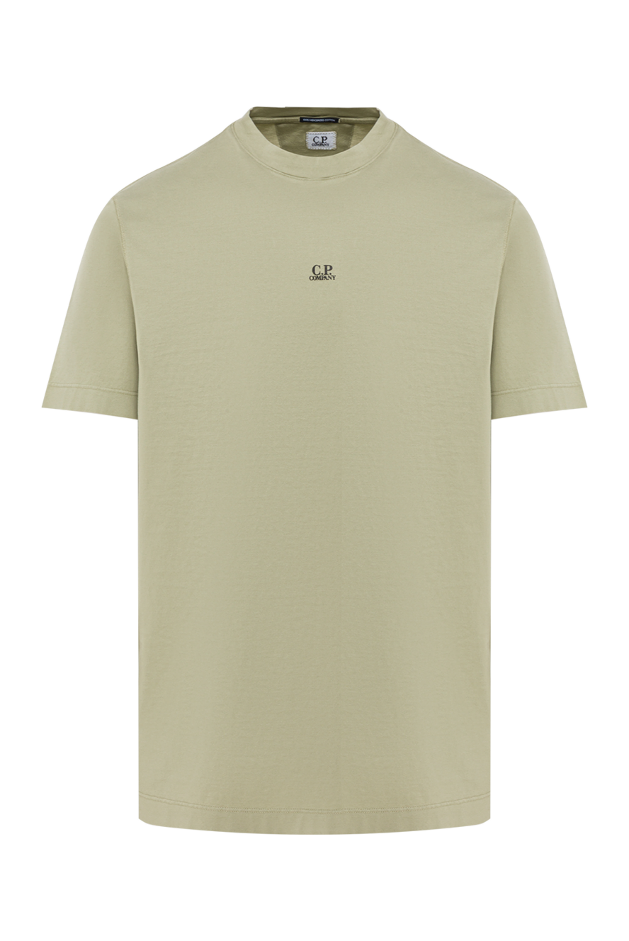 C.P.Company Футболка с логотипом на груди из высококачественного хлопкового джерси - логотип бренда. 100% хлопок. Страна производитель: Италия. Уход: специализированная чистка - фото 1