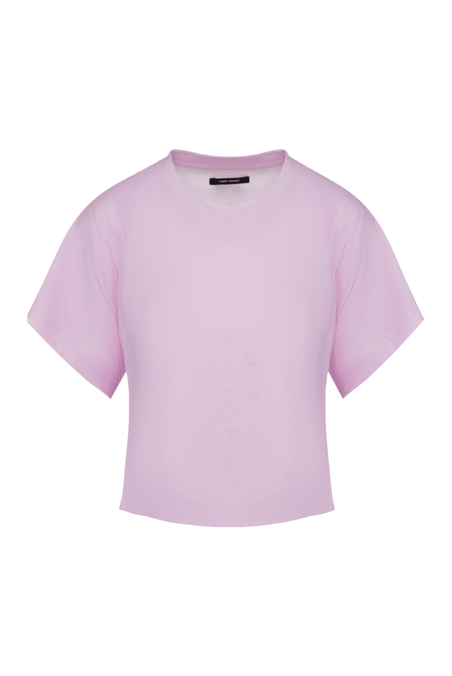 【Isabel Marant】ABY Mini Logo T-shirt Pink ISABEL MARANT ÉTOILE Aby Logo T-Shirt in Light Pink