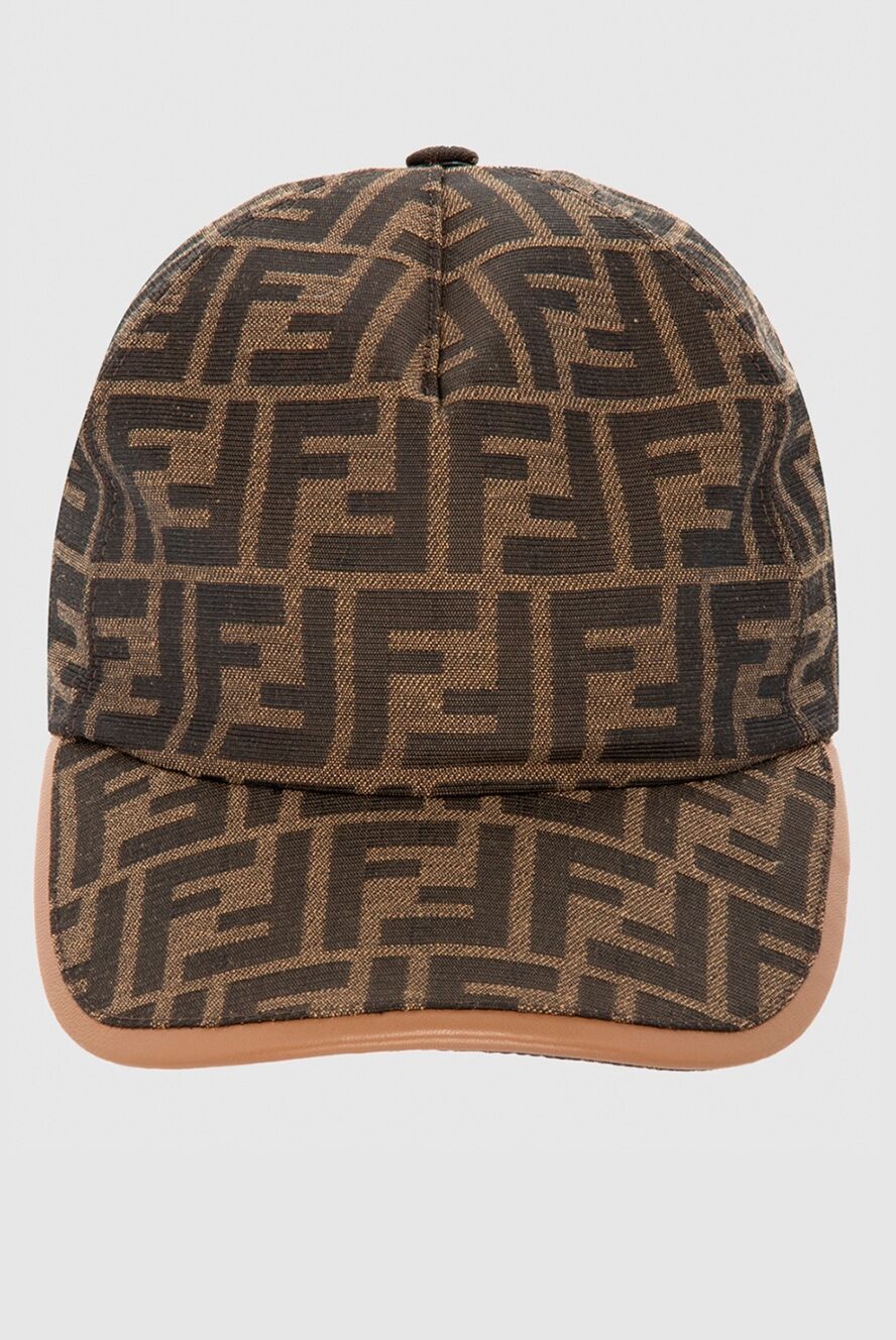 FENDI ヴィンテージ　CAP Fendi brown cotton and polyester cap for men 170186 — Men cap