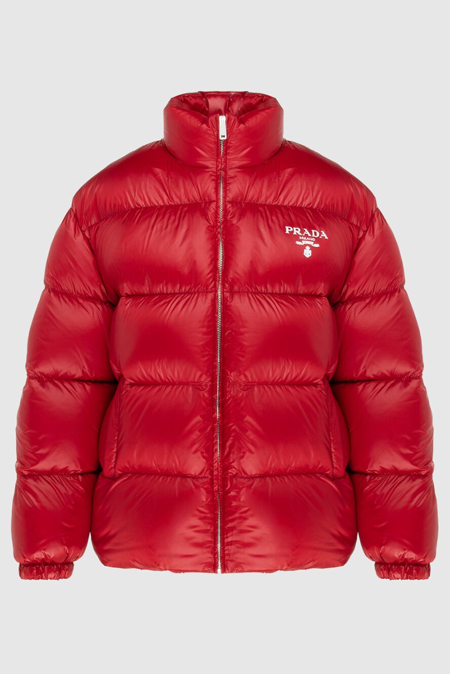 Prada red nylon down jacket for women 171063 — Women down coats