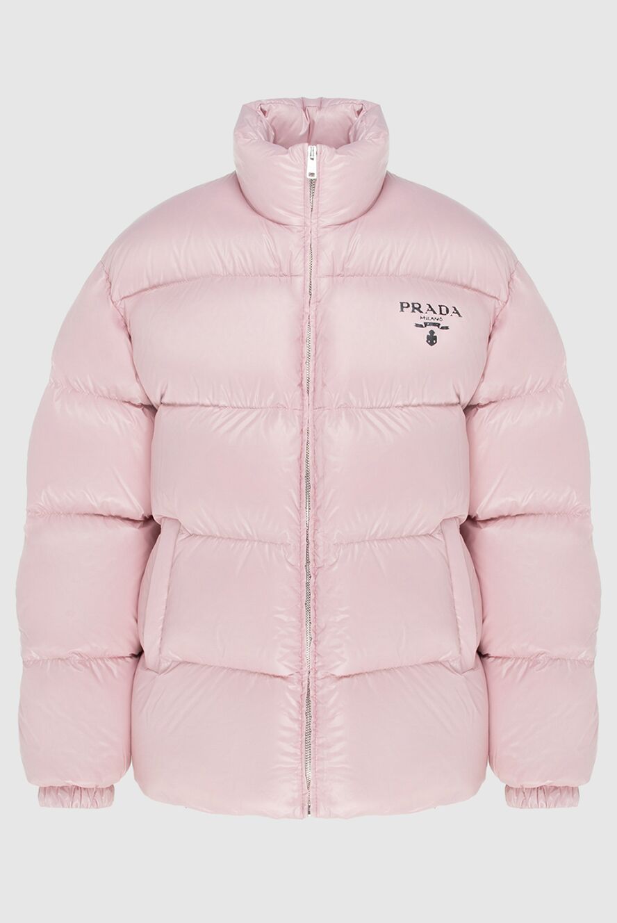 Prada down jacket made of nylon pink for women 171065