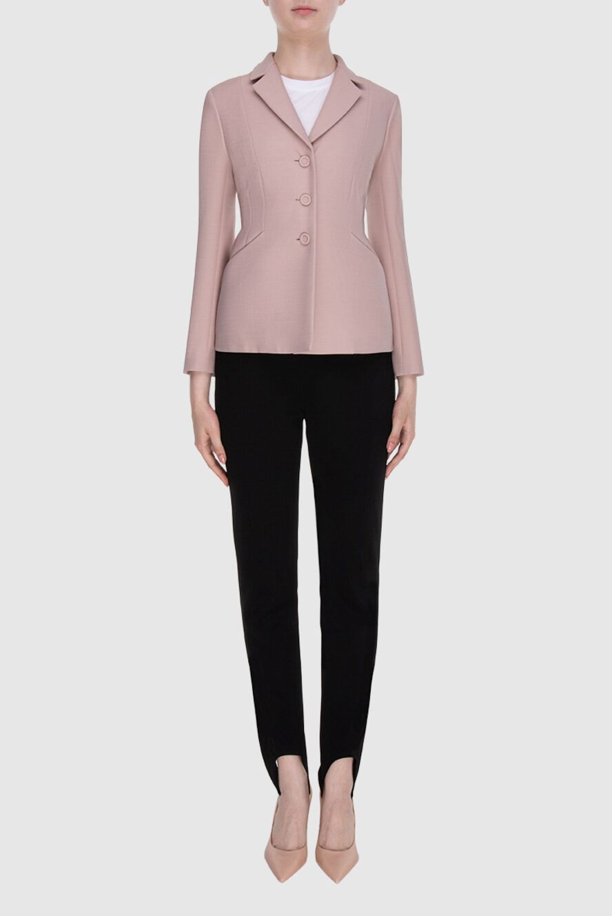 ジャケット DIOR Pink Wool Silk Jacket 411V36A1166 4503 ジャケット DIOR Pink Wool Silk Jacket 411V36A1166 4503