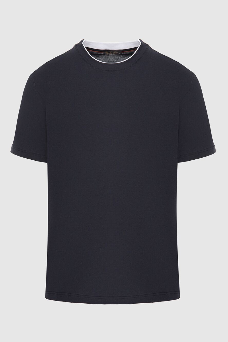 Loro Piana black cotton t-shirt for men 173578 — Men t
