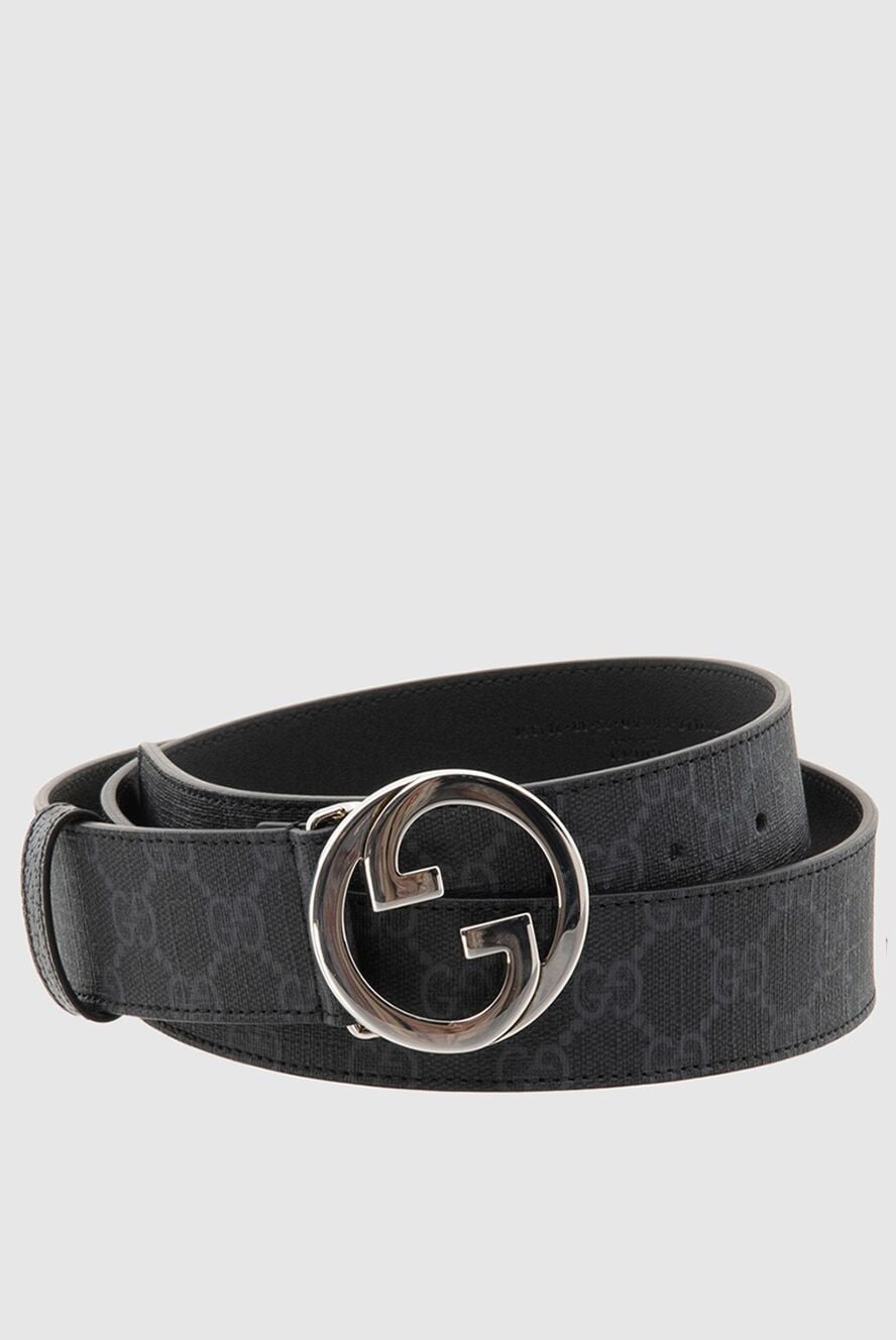 Gucci black leather belt for men 174026 — Men belts and braces