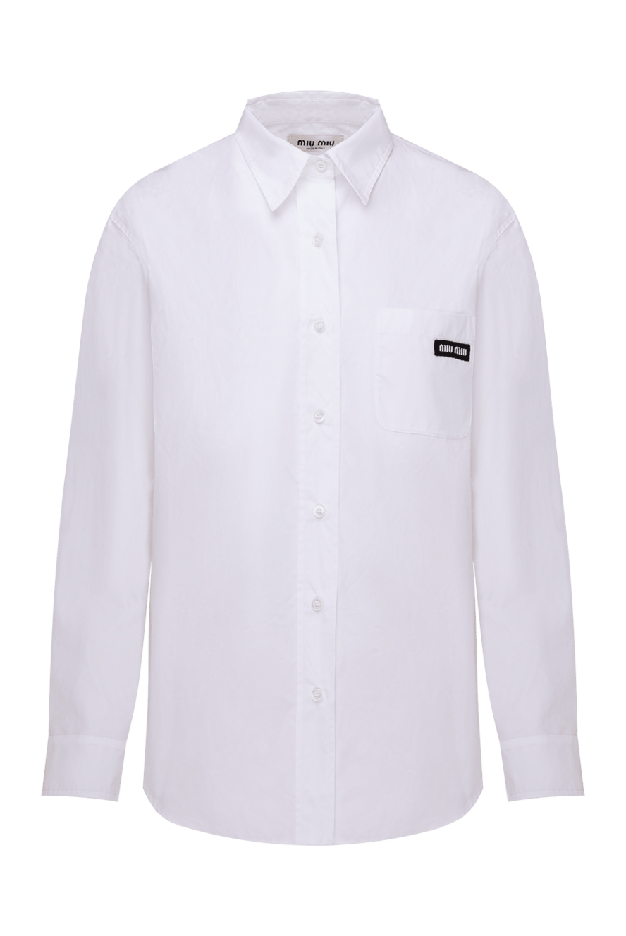 Miu Miu white cotton shirt for women 174212 — Women shirt | Domino