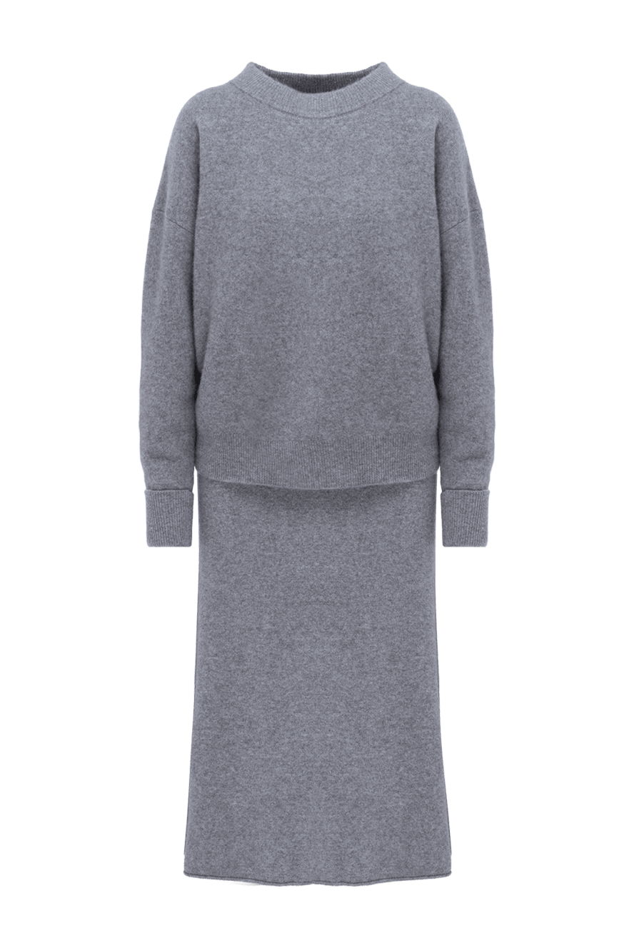 Max&Moi warm grey suit with long skirt and soft texture 174590 — Women ...