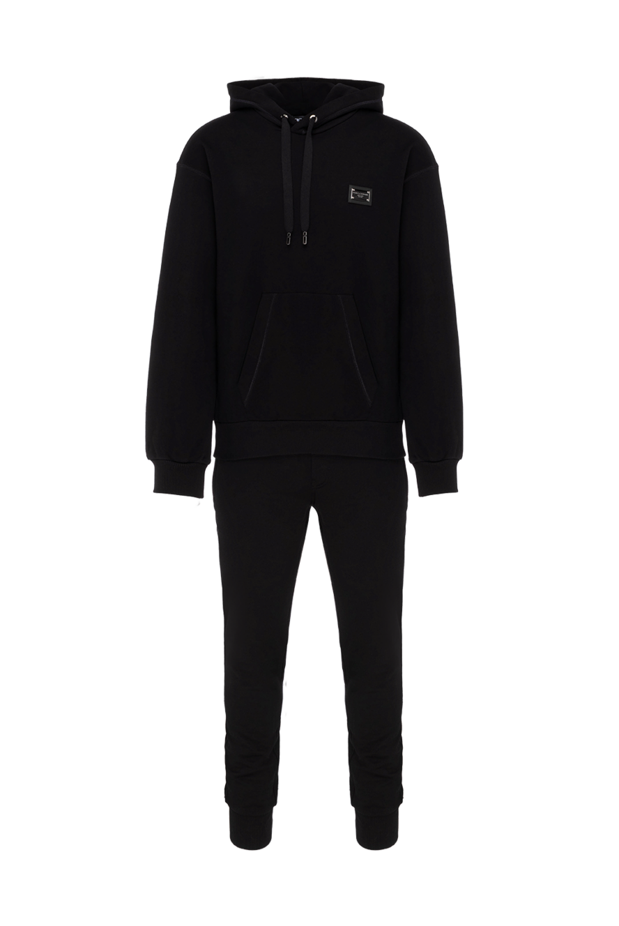 Dolce & Gabbana костюм спортивный черный с джоггерами и худи