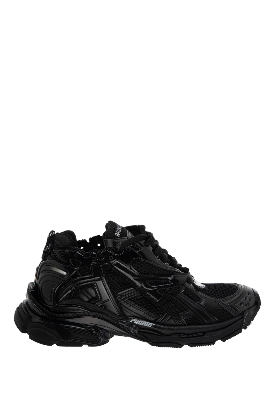 Balenciaga кросівки з поліуретану та поліестеру чорні чоловічі