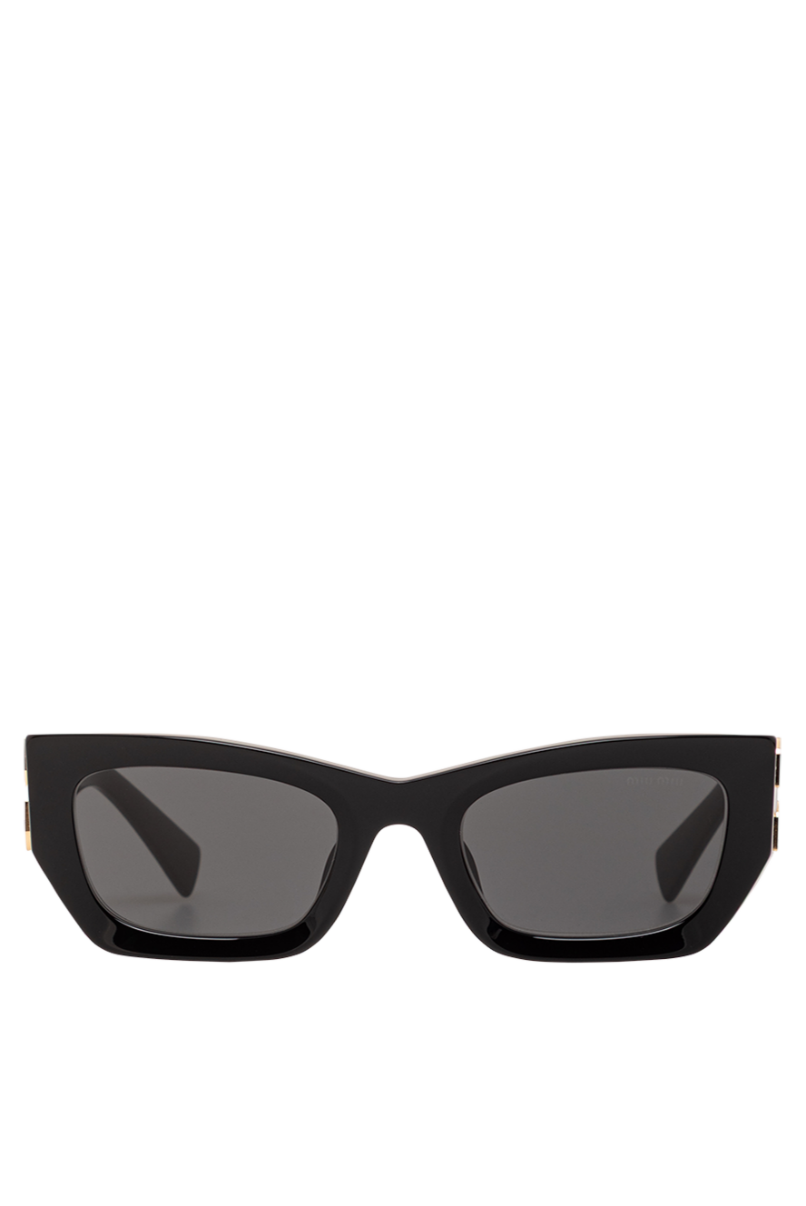 miu miu ブラック サングラス ケース付き 191676-1.png