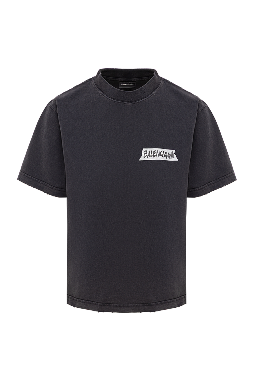 Balenciaga black women's oversized cotton t-shirt 193896 — Women t